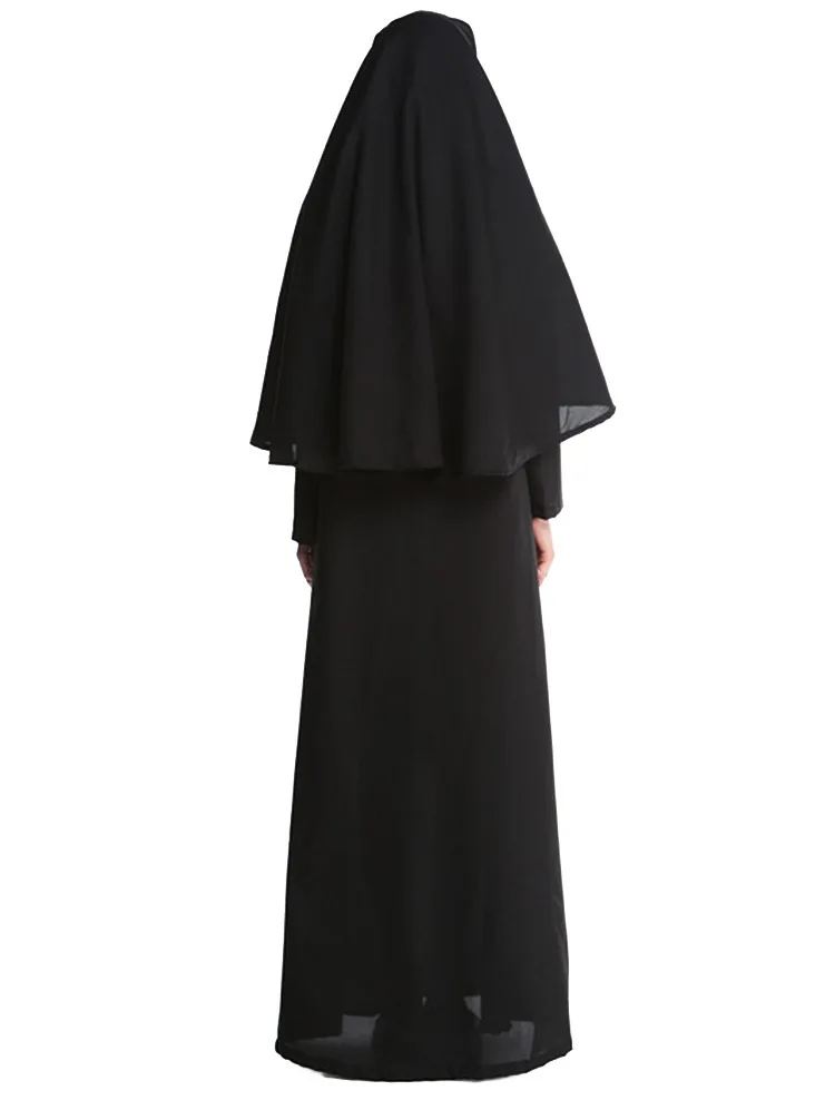 Костюм для взрослых и сестер монашек, женское религиозное нарядное платье монашки