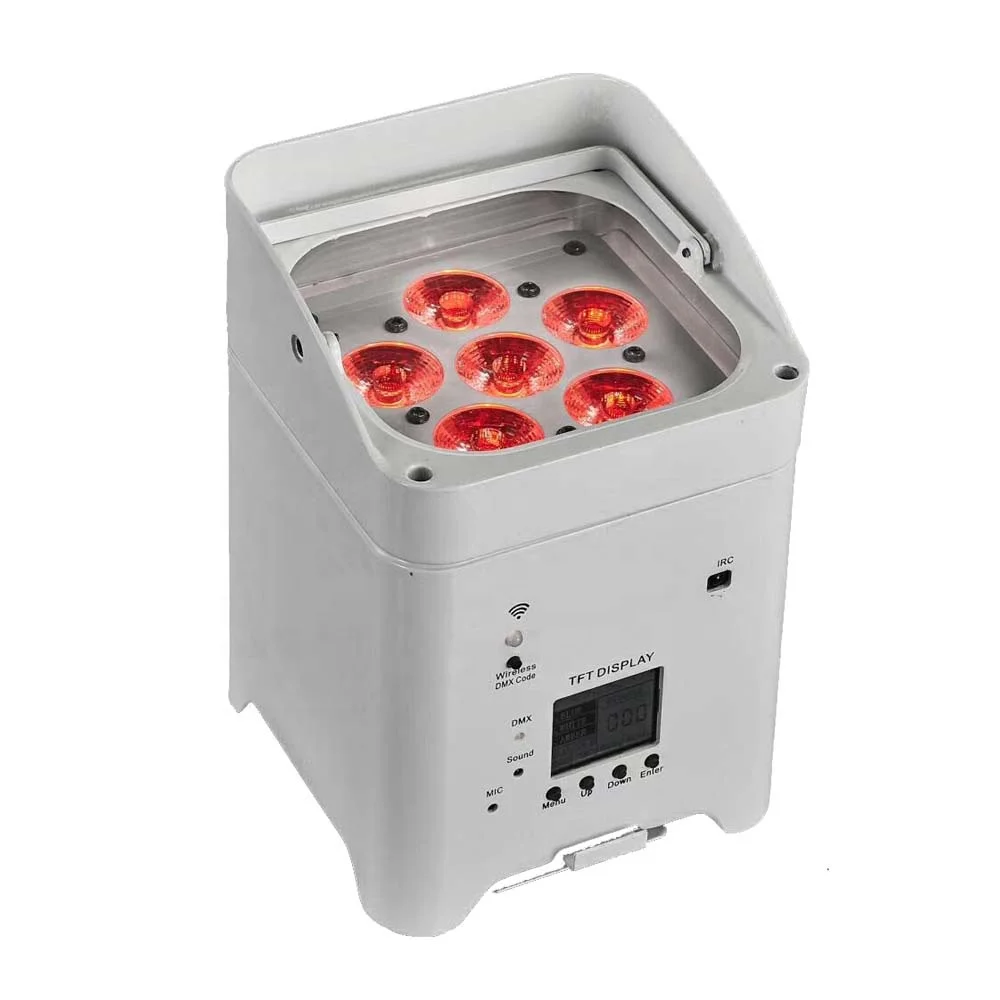 Профессиональный Фабричный дешевый чехол 6x18W Светодиодный аккумулятор RGBWA светодиодный светильник