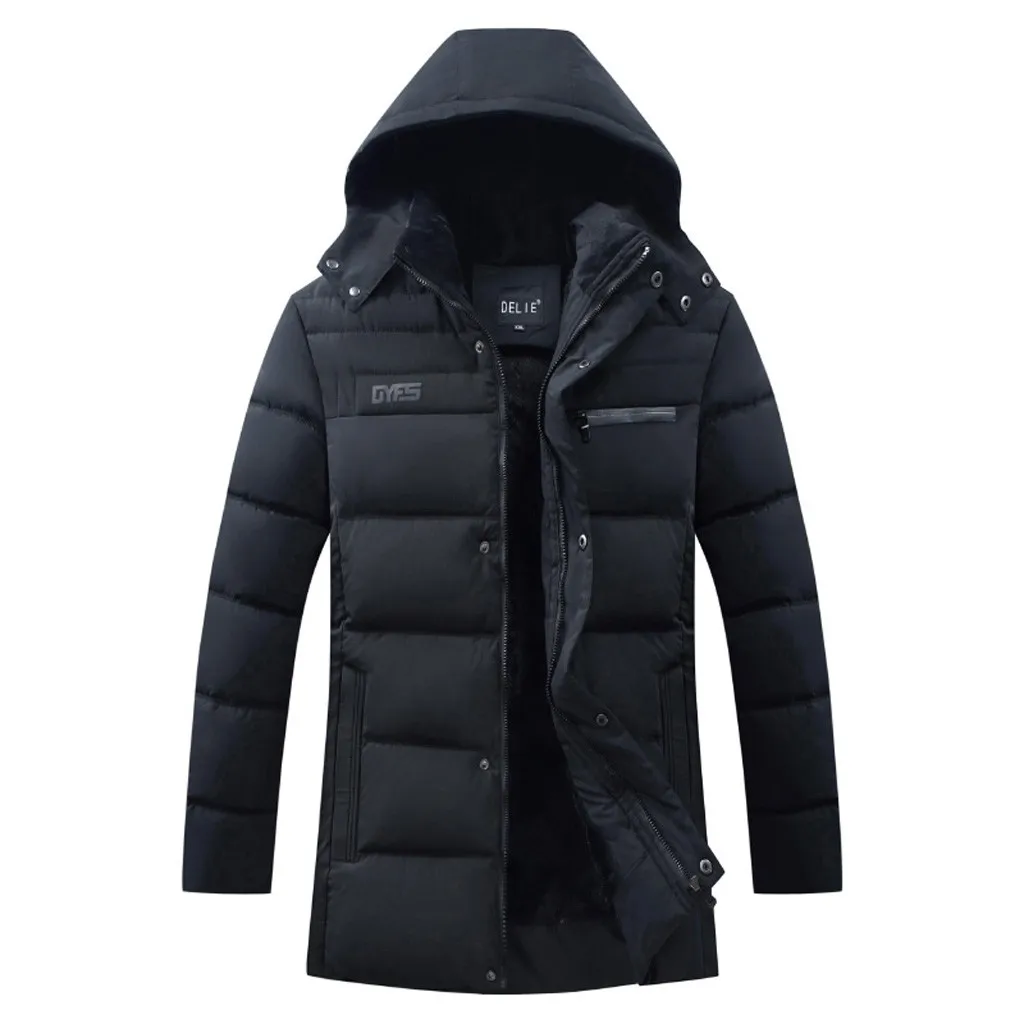 KANCOOLD новая зимняя куртка мужская Уплотнённый тёплый мужской парка с капюшоном флисовые мужские куртки верхняя одежда хлопковое пальто парка Jaqueta Masculina