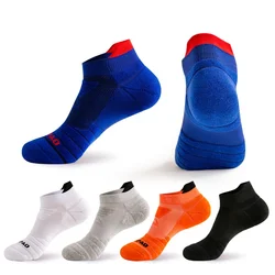5 Pairs Athletic Sport Running Socks for Men Colorful Cotton Breathable Deodorant Quick-Drying Ankle Boat Socks Brand Men Socks
