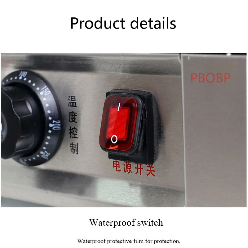 HBLD Commercial Electric Pancake Machine Desktop Frying Pan Frying Pancake Electric Baking Pan Fried Dumpling Machine