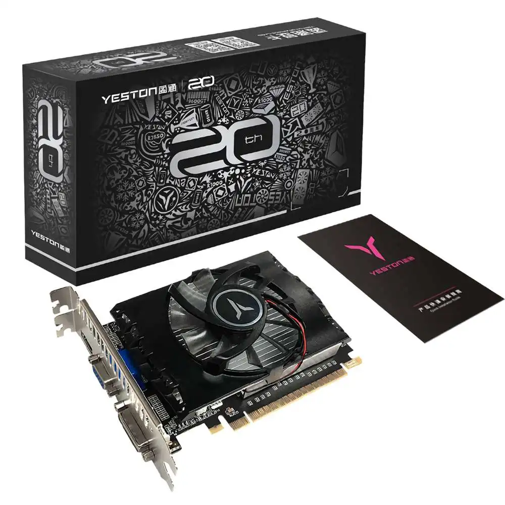 Видеокарта YESTON GEFORCE GT730 2G D5 VA графическая карта 384 шт. 902 МГц 5012 DDR5 игровая