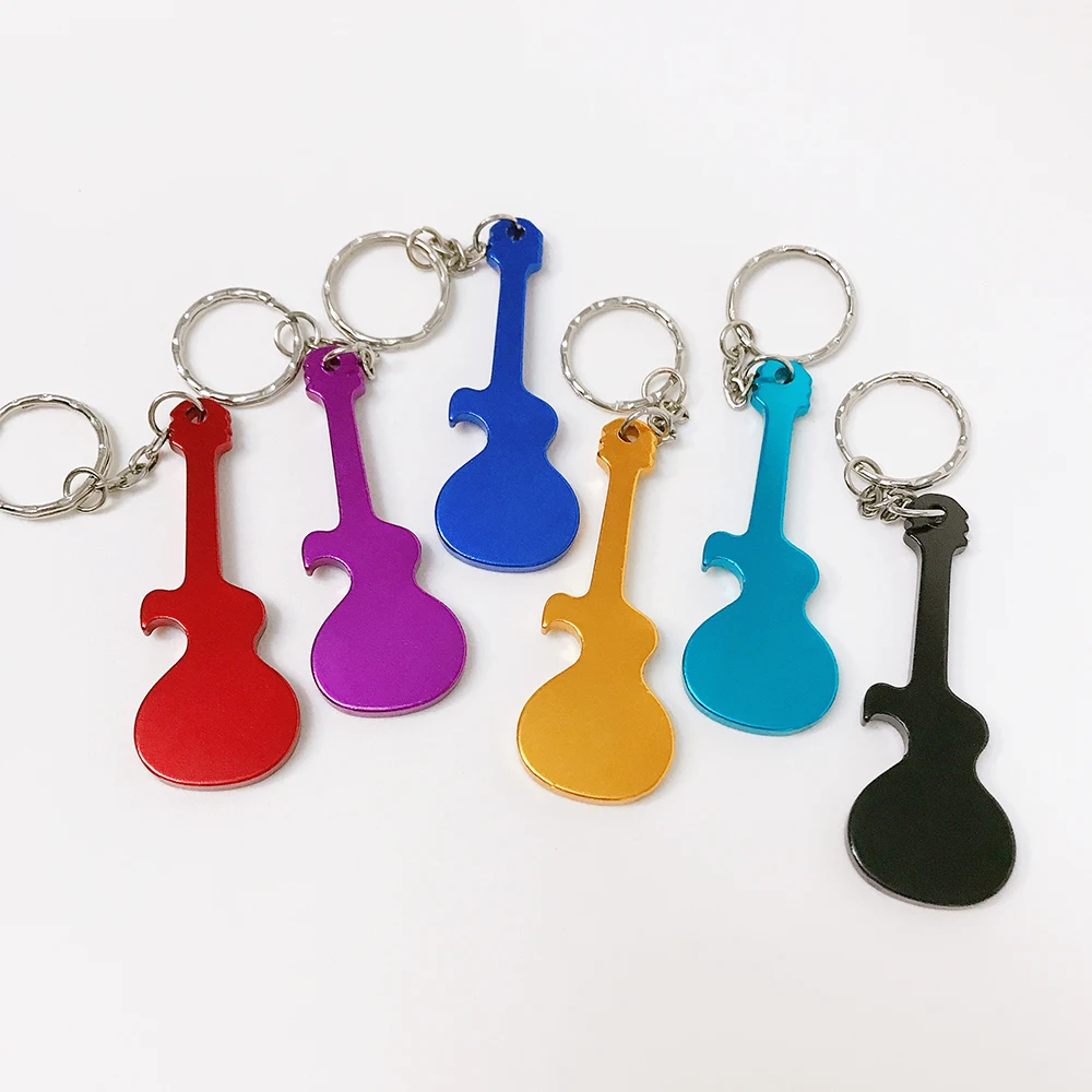 Wedding Gift for Guest Personalized Party Favor Guitar Shaped Key Chain