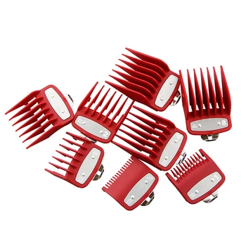 

8pcs/set Hair Cutting Easy Install Barber Shop Clipper Guards Limit Comb Styling Accessory Universal Safe Home Salon Replacement