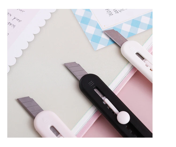 Kawaii Mini Katze Pfote Kunst Utility Messer Express Box Messer Papier Cutter Handwerk Verpackung Nachfüllbare Klinge Schule & Büro Schreibwaren – Detail 8