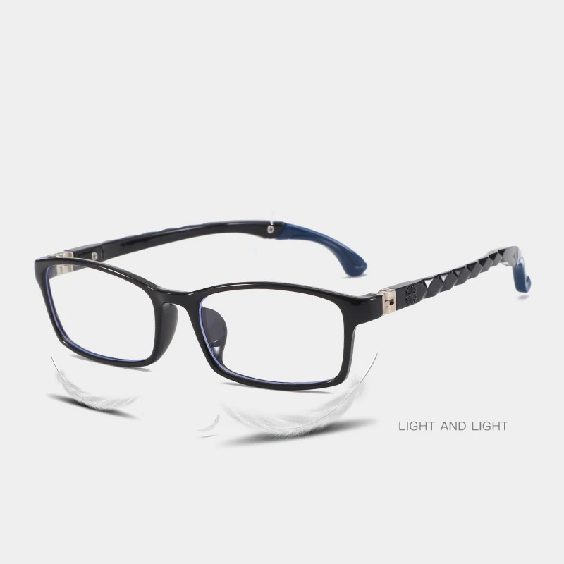 black Optical Children Glasses Frame Kids Eyeglasses Adjustable Spectacles Prescription Eyewear Girl Boy Ultralight Circle Wave Frame - Цвет оправы: black
