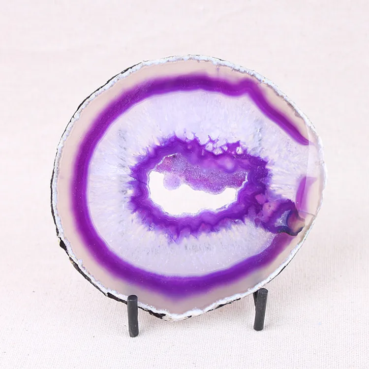 

Natural Rock AGATE SLAB Geode Slice Crystal Mineral Coaster Healing high quality Mineral Stone Collection Decor for home DIY hot