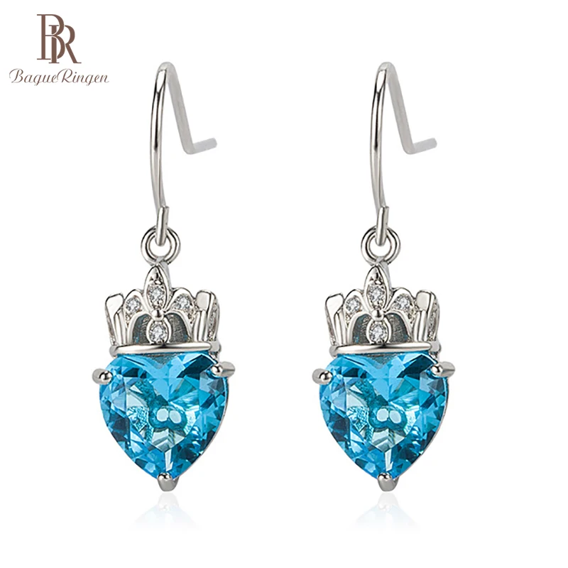 Bague Ringen 3 Цвета серьги для женщин длинные серебряные 925 ушные капли Модные женские