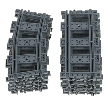 

10Pcs/Lot Kids Toys City Trains Rail Straight & Curved Rails Train Track Building Blocks Set Compatible Bricks Model