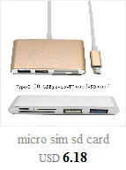 Micro sim sd кард-ридер usb 2,0 кард-ридер высокоскоростной мини USB 2,0 Micro SD TF T-Flash кард-ридер адаптер