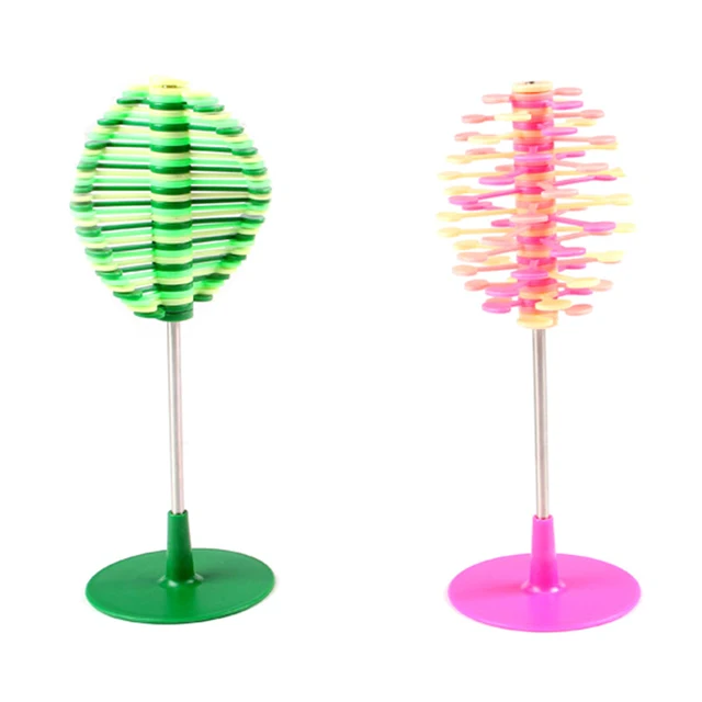 Stress Anxiety Relief for Adult Kid Creative Spiral Spinning Lollipop Rotary Toy Funny Slow Soft Kid Decompression Balls 6
