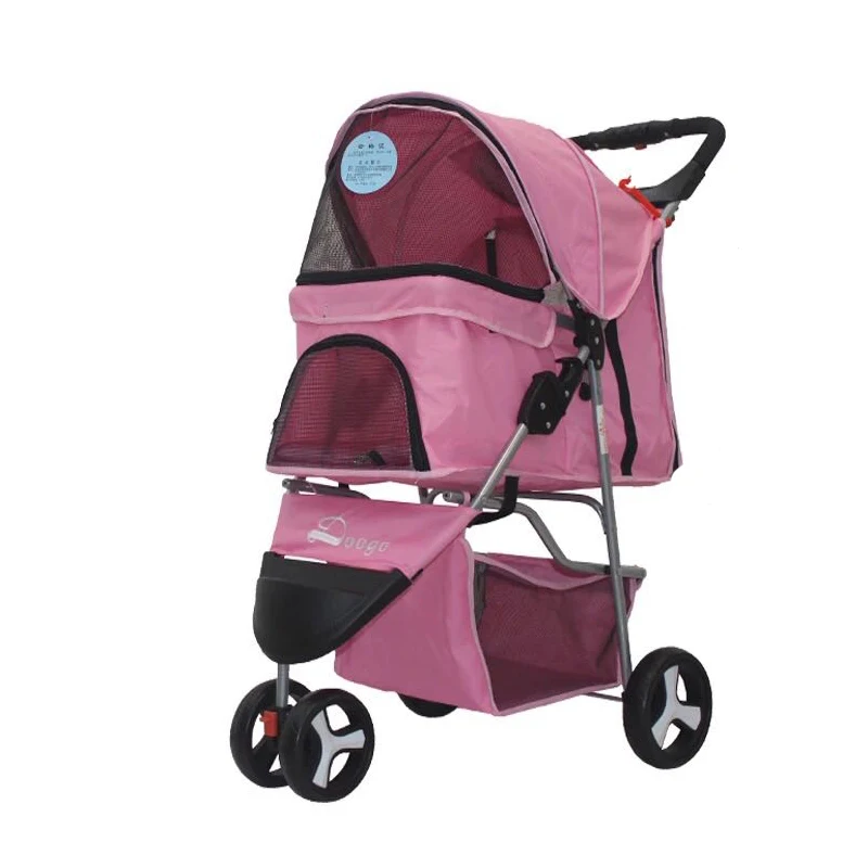 

Pet Pole Box Dog Out Portable Pole Bag Four-wheeled Pet Bag Cart Closed Cat CageCat and Dog Out of The Wagon Folding Cart