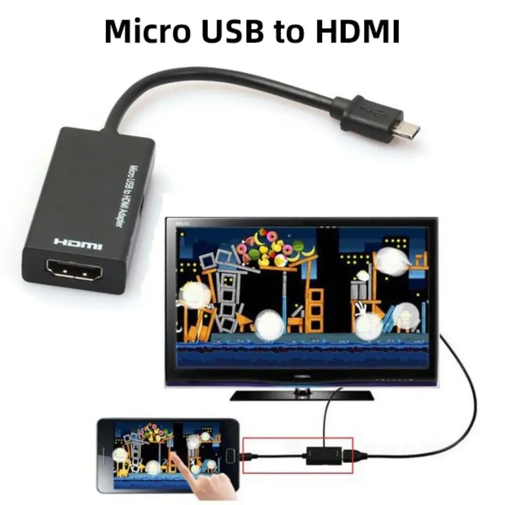 Кабель с разъемом типа C и Micro USB Для HDMI 1080P HD аудио видео для TV Конвертеры адаптеры