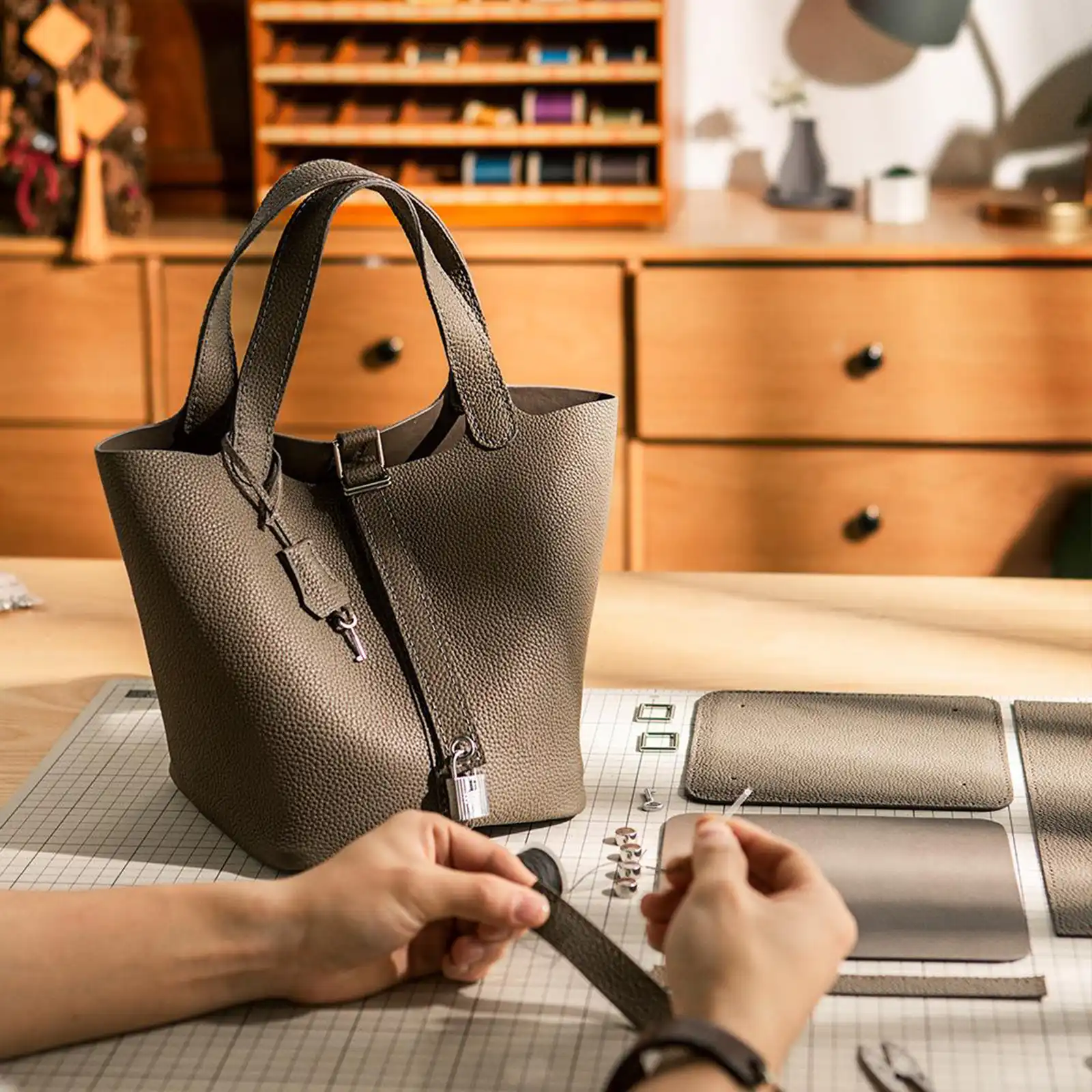 leather handbag making kit