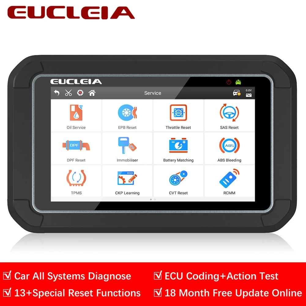 EUCLEIA S7C OBD2 автомобильный сканер диагностический инструмент Поддержка