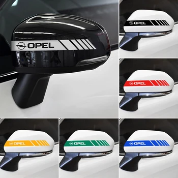 

2Pcs Car Stickers Rearview Mirror Reflective Tape Car Accessories Exterior Reflective Strip for Opel Astra H G J Insignia Mokka