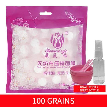 

100pcs/pask Compressed Face Mask Paper Disposable Cotton Facial Masks Papers For Skin Care DIY Women Makeup Beauty Tool