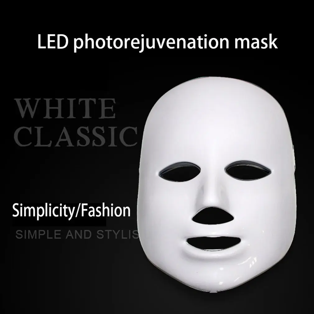 7 Color Led Facial Mask Photon Neck Led Mask Beauty Therapy Face Mask Machine Light Therapy Acne Mask