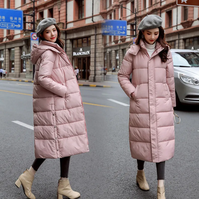 Down Parka Women Winter Coat Long New Arrival Thick Warm Fashion Slim Hooded Down Jackets Female Ladies Outwear Plus Size