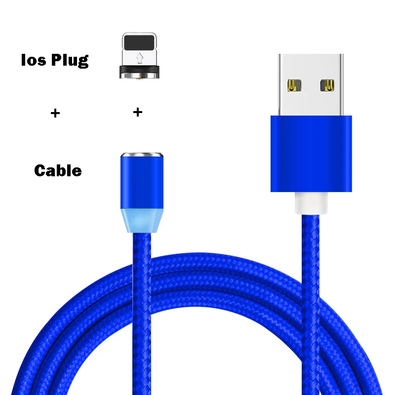 Магнитный Micro USB кабель для быстрой зарядки, 3 А, для iPhone, samsung, кабель для передачи данных, магнитный кабель для зарядки, usb type-C, кабель для мобильного телефона