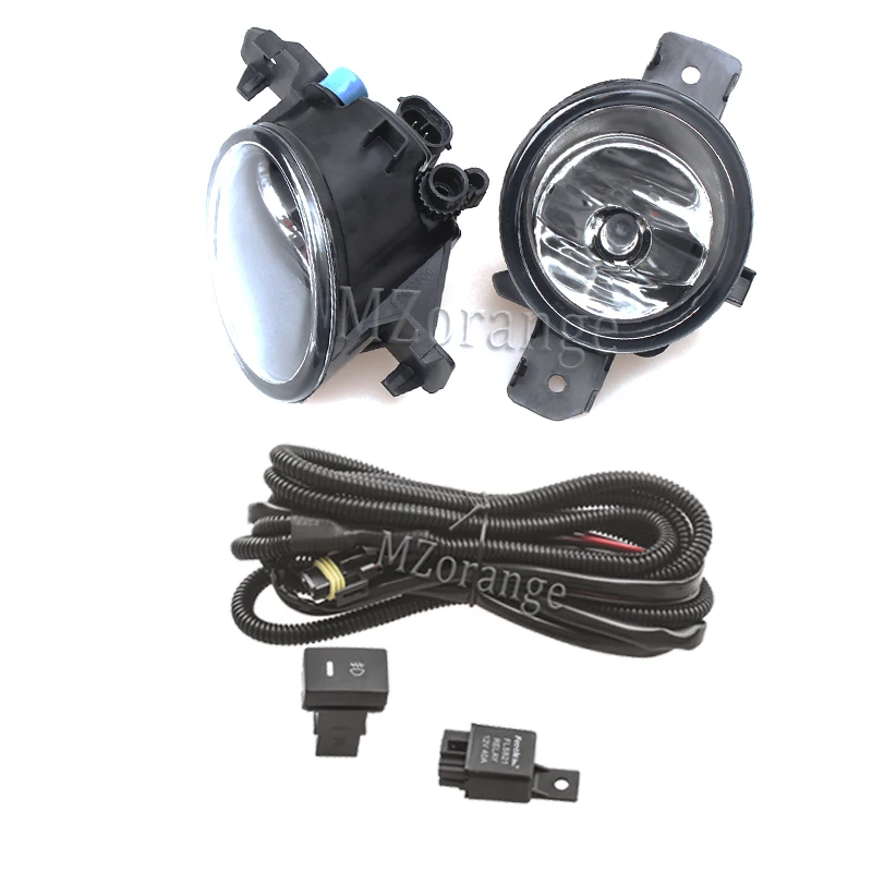 halogen and wires Для Nissan X trail Rogue- противотуманный светильник s головной светильник светодиодный противотуманный светильник Чехлы Галогенные Противотуманные лампы рамка светодиодные фары DRL противотуманный светильник - Цвет: halogen and wires