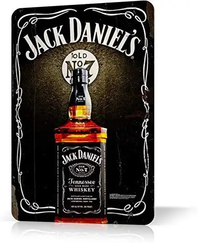 Металлическая жестяная вывеска Jack Daniels виски ВИНТАЖНЫЙ ПЛАКАТ #3 Декор домашний