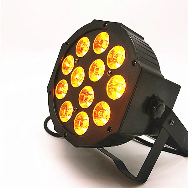 12x18 Вт RGBWA+ UV led Par Светильник 6в1 плоский led dmx512 сценический светильник диско цветные вечерние светящиеся огни рассеянный светильник s