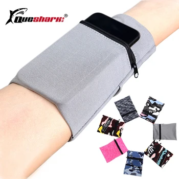 

6.5inch Multi-use Arm Band Zipper Ankle Wrap Sport Wrist Strap Wallet Storage Bag Case Badminton Basketball Wristband Sweatband