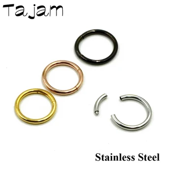 

Stainless Steel Segment Nose Hoop Ring Ear Lip Nose Septum Piercing Assorted Colors Ear Cartilage Stud Piercing Fashion Jewelry