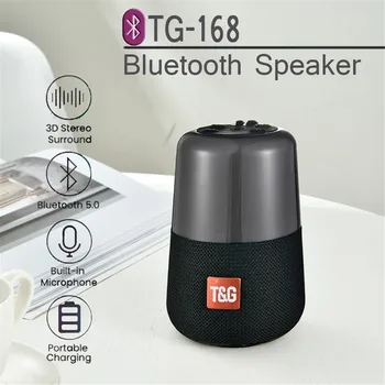 

TG168 Portable Bluetooth Speaker Colorful LED light Waterproof Column Wireless Speaker Stereo Subwoofer Support Voice Call Audio