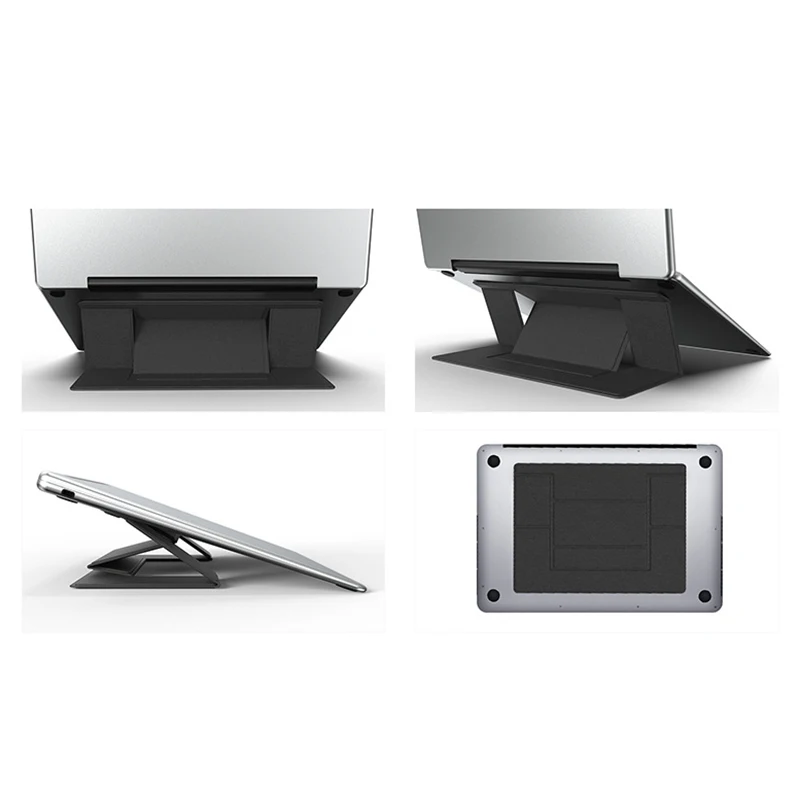 Универсальная Складная подставка для ноутбука Macbook Air Pro, подставка для ноутбука, регулируемая подставка для портативного планшета черного цвета
