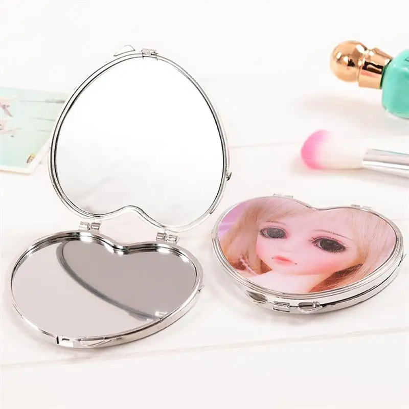 20 шт. сплав зеркало Для женщин Make Up Применение Зеркало Мини Сердце Форма