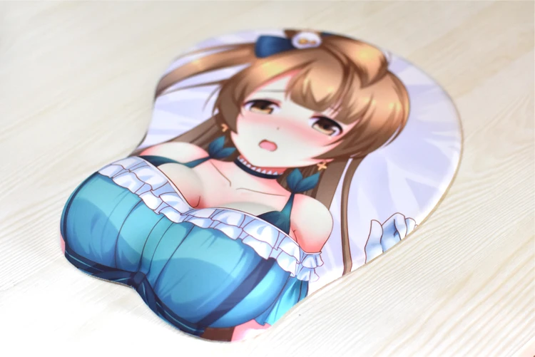 Love Live коврик для мыши 3D мягкий Бюст коврик для запястья косплей реквизит сексуальные коврики лайкра ткань