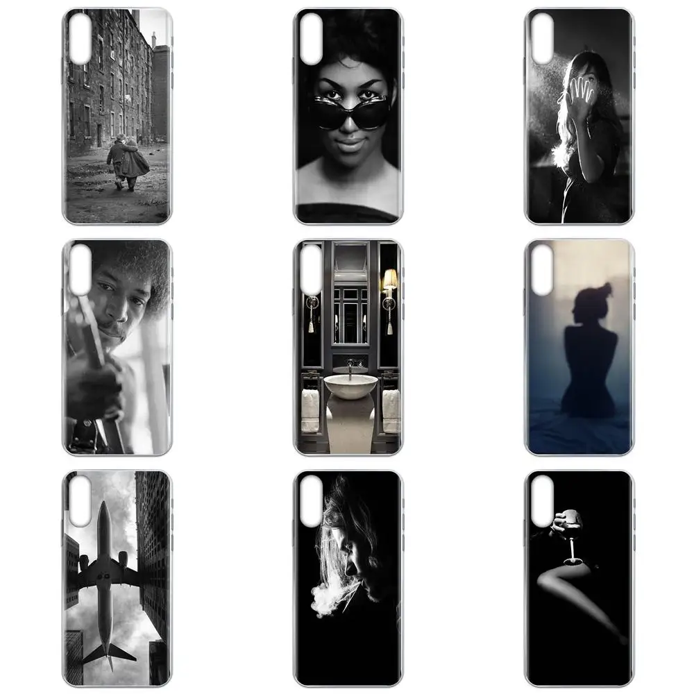 Чехлы из мягкого ТПУ для Huawei Honor 4C 5A 5C 5X 6 6A 6X 7 7A 7C 7X 8 8C 8S 9 10 10i 20 20i Lite Pro черные или