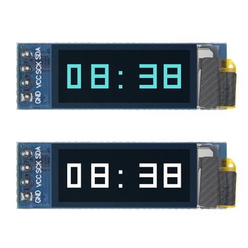 

10pcs 0.91 inch OLED module 0.91" white OLED 128X32 OLED LCD LED Display Module 0.91" IIC Communicate white/blue