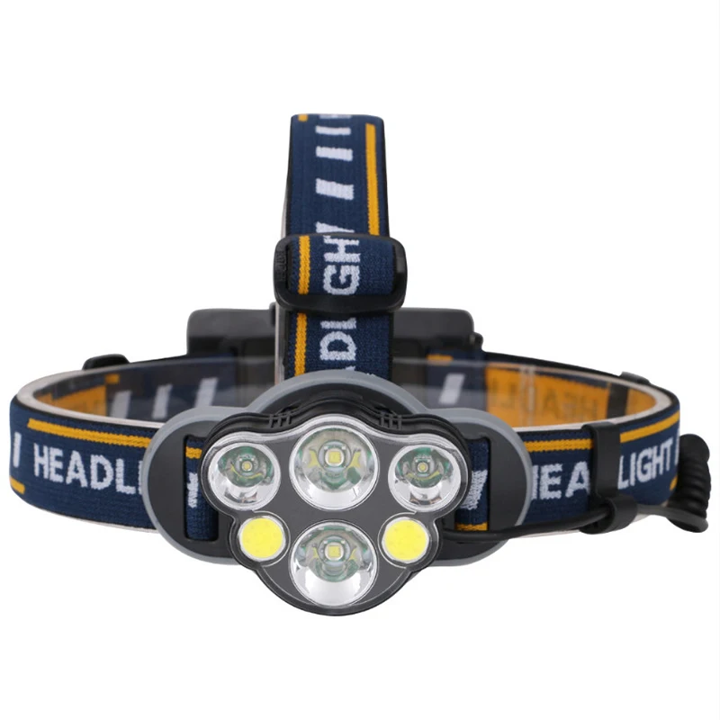 

USB 70W COB T6 6LED Camping Headlamp Head Biking Torch Light Lamp 18650 Floodlight high quality wear resistant Headlight