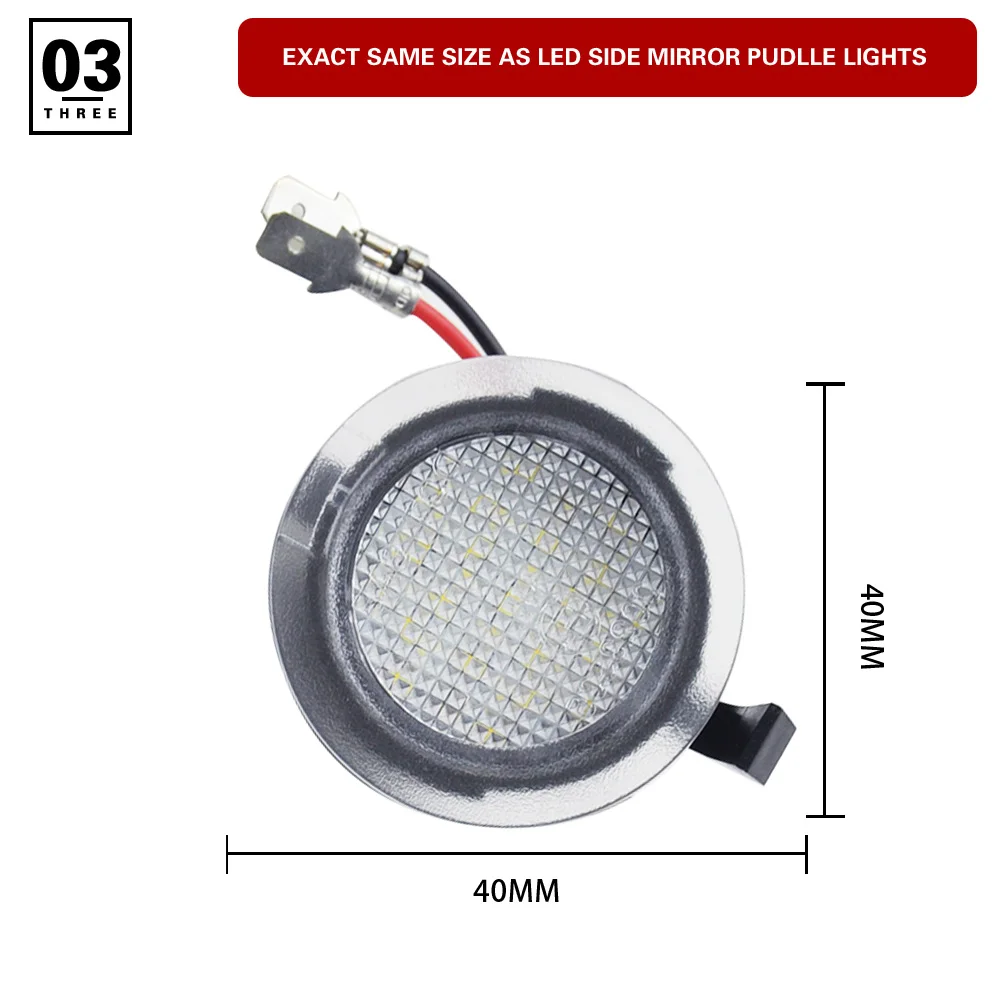 2 шт. CANbus Led под боковым зеркалом лужа светильник Модуль для Ford F150 Flex Edge Explorer aurus
