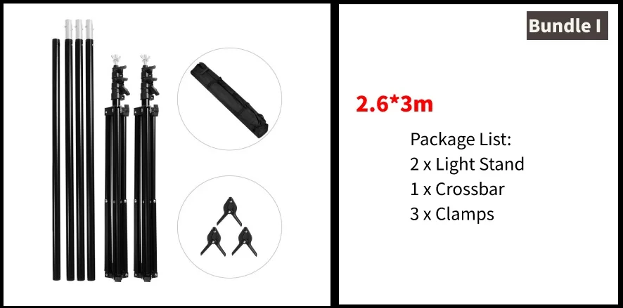 Professional Photography Kit Lighting Equipment Soft Light Umbrella Softbox Bulb Holder Light Bulbs Backdrops Photo Studio Kits