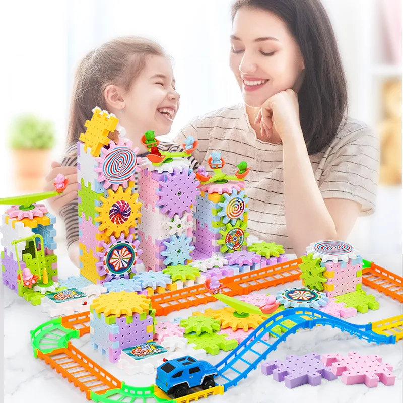 

203pcs Flexible Changable Orbital Building Blocks Track Puzzle Assembling Bricks Paradise Toy Intellectual Development Kids Gift