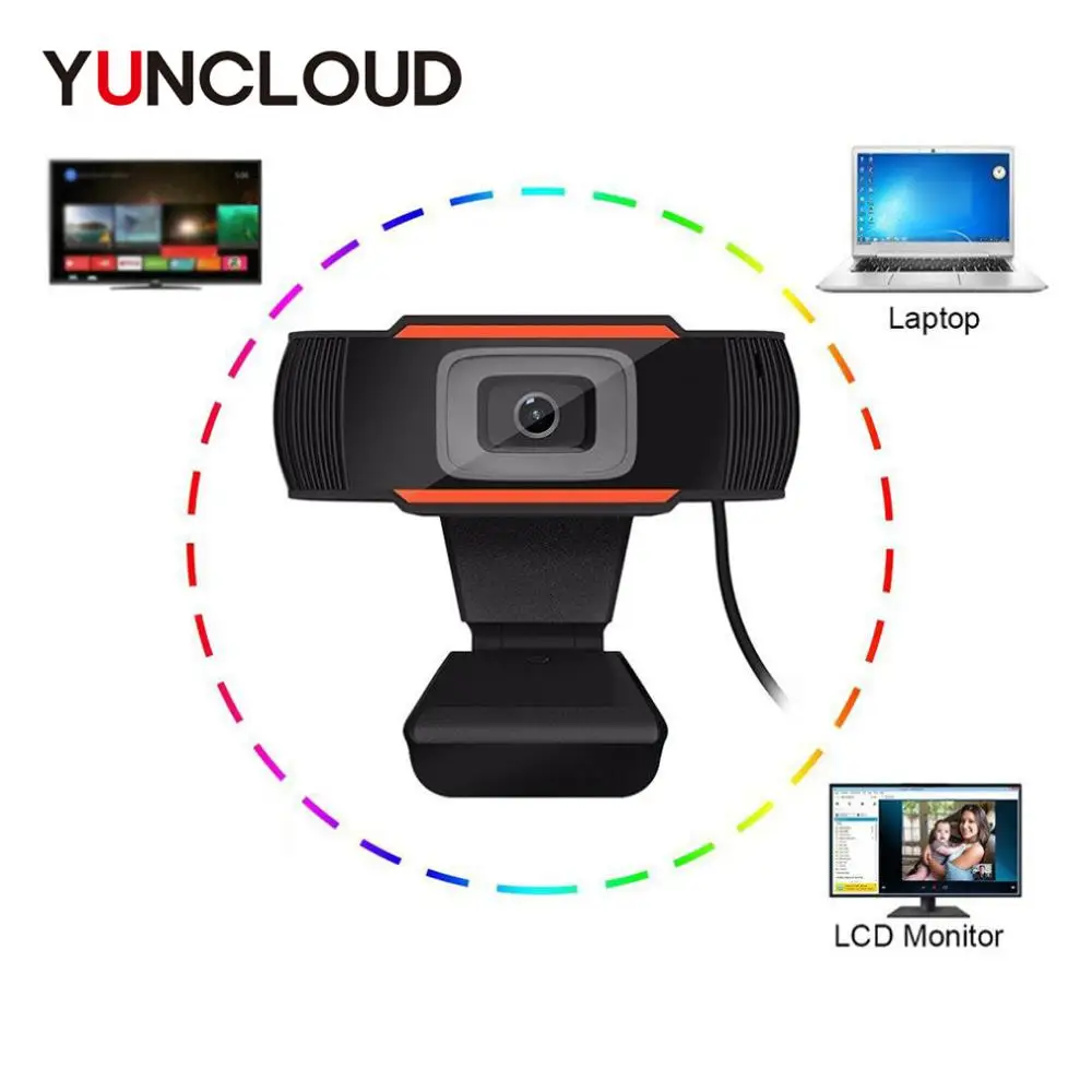 New 2.0 HD Webcam 1080p 30-degree Rotatable USB Camera Video Recording With Microphone For PC TV Player | Компьютеры и офис