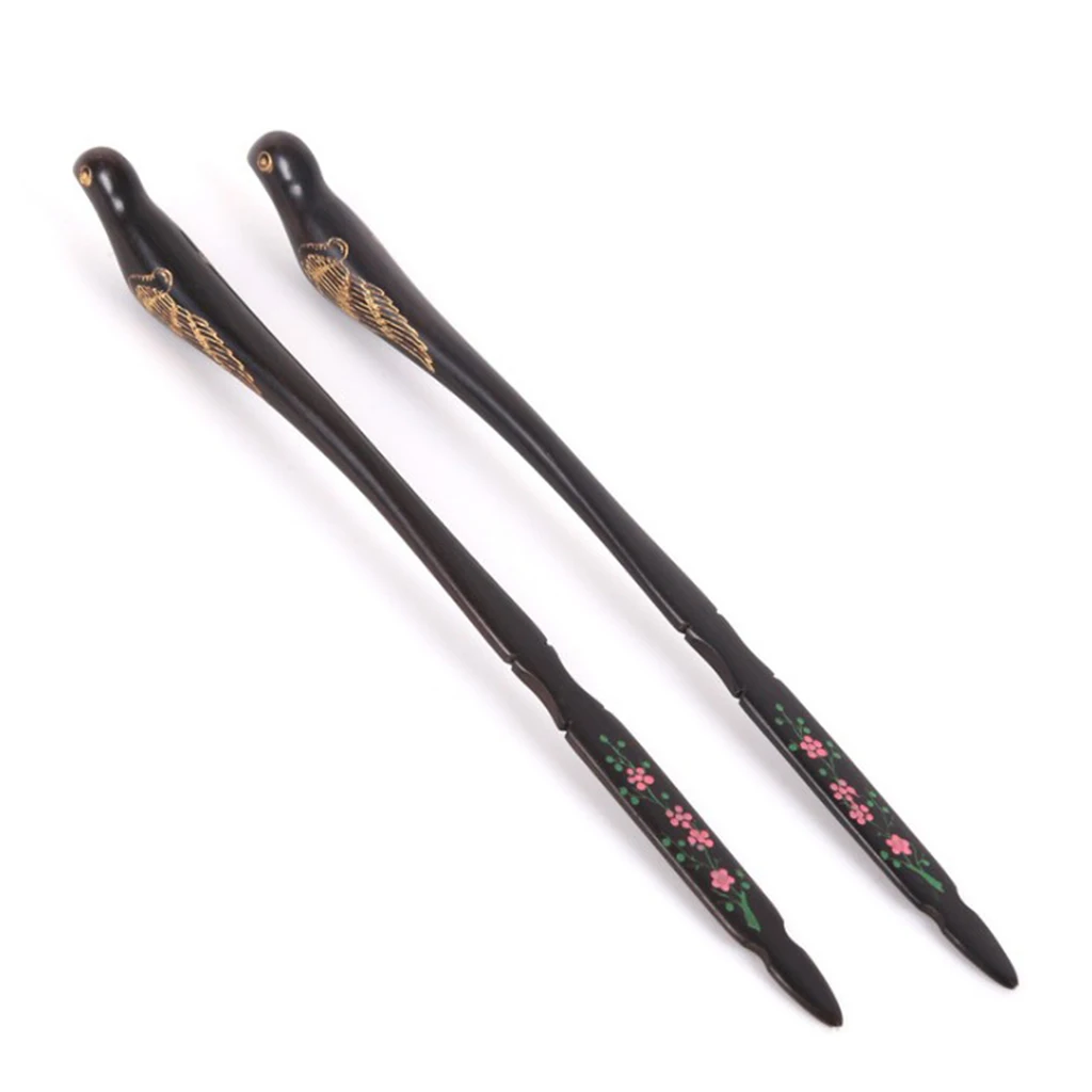 1 Set Ebony Beaters Mallets with Storage Box Holder for Dulcimer Yangqin Performance Accessory
