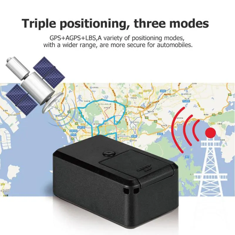 Vehemo Черный ABS GPRS в режиме реального времени мини gps трекер Магнитный отслеживающий автомобиль универсальный авто мини gps трекер локатор прочный