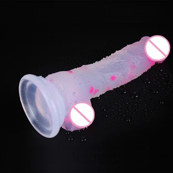 Jelly Medical Silicone Dildo Realistic Adult Toys Soft Strapon Artificial Penis New Dildos Bullet Colourful Sex Toys for Woman 3
