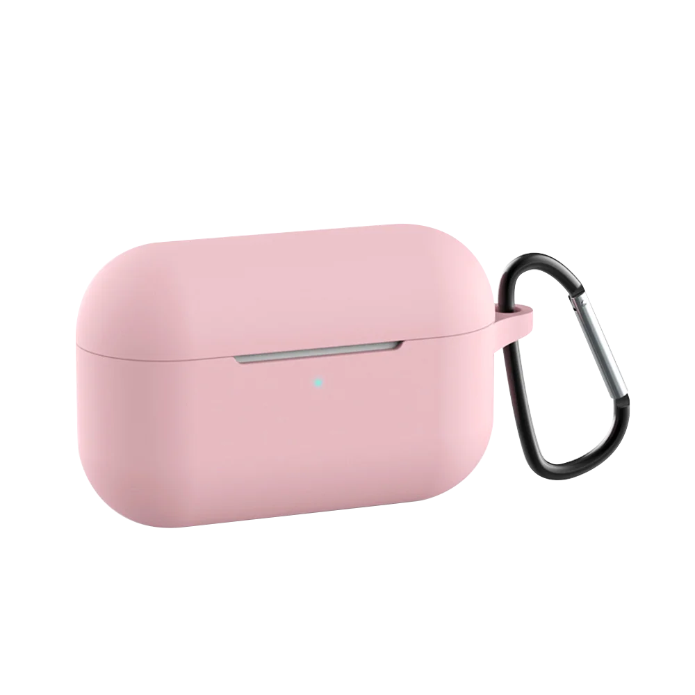 ТПУ силиконовый Bluetooth беспроводной Чехол для наушников для Apple AirPods Pro Чехол Earpods крышка аксессуары для AirPods Pro коробка с крючком - Цвет: Pink