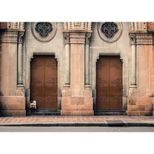 

SHENGYONGBAO Art Fabric Photography Backdrops Prop Classical Wooden doors Theme Photography Background GD20518 -26