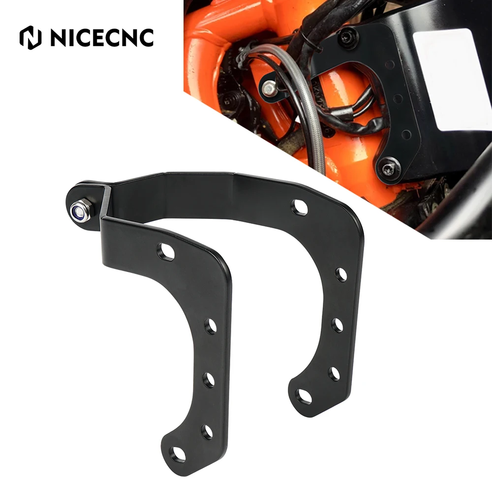 NICECNC Stainless Steel Motorcycle Headlight Reinforcement Bracket Set Neck Brace Neck Protector Compatible with KTM 790 890 Adventure 2018 2019 2020 2021 2022,Durable CNC Machined 
