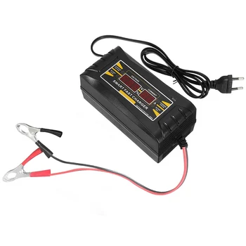 

12V 10A Car Battery Fast Charger Three Stage Pulse Lead Acid/GEL Battery Charger With LCD Display US/EU Plug