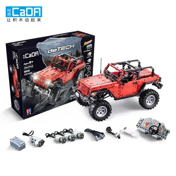 

Children's DIY CaDA 1941PCS Building Blocks for C61006 Adventurer Blocks 2.4G Multi-Car Interactive Play Education Toy