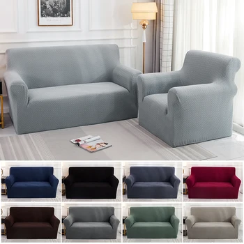 

Jacquard Waterproof Dining Sofa Cover Spandex Elastic Chair Slipcover Dining Room Sofa Case For Hotel Living Room
