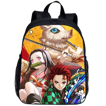 

VEEVANV Kindergarten Children Backpack Demon Slayer Kimetsu No Yaiba Anime School Bags Kids Bag School Backpack Mochilas Tegaote